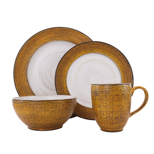 Mimola Reactive Glaze Ceramic Dinner Set