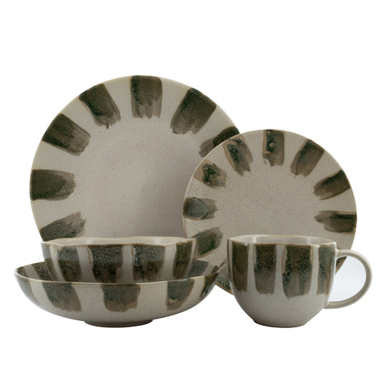 Mimola Reactive Glaze Ceramic Dinner Set