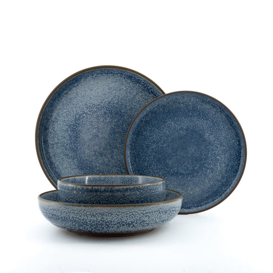 Mimola Reactive Glaze Ceramic Dinner Set