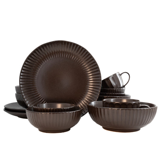 Mimola Reactive Glaze Ceramic Dinner Set
