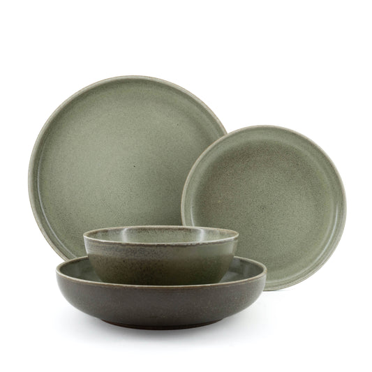 Mimola Reactive Glaze Ceramic Dinner Set