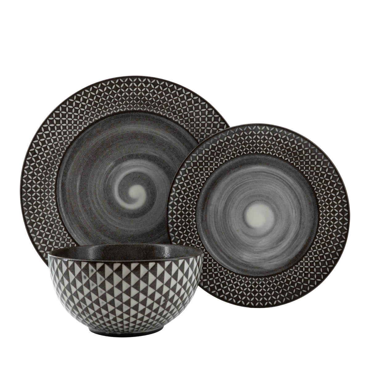 Mimola Reactive Glaze Ceramic Dinner Set