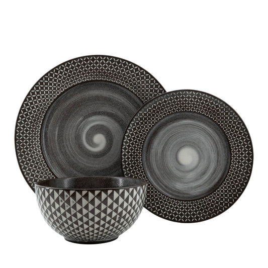 Mimola Reactive Glaze Ceramic Dinner Set