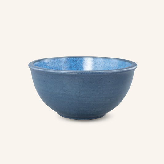 Mimola JOY PALETTE Riviera Blue Rice Bowls, Set of 4 – Textured Everyday Serving Bowls