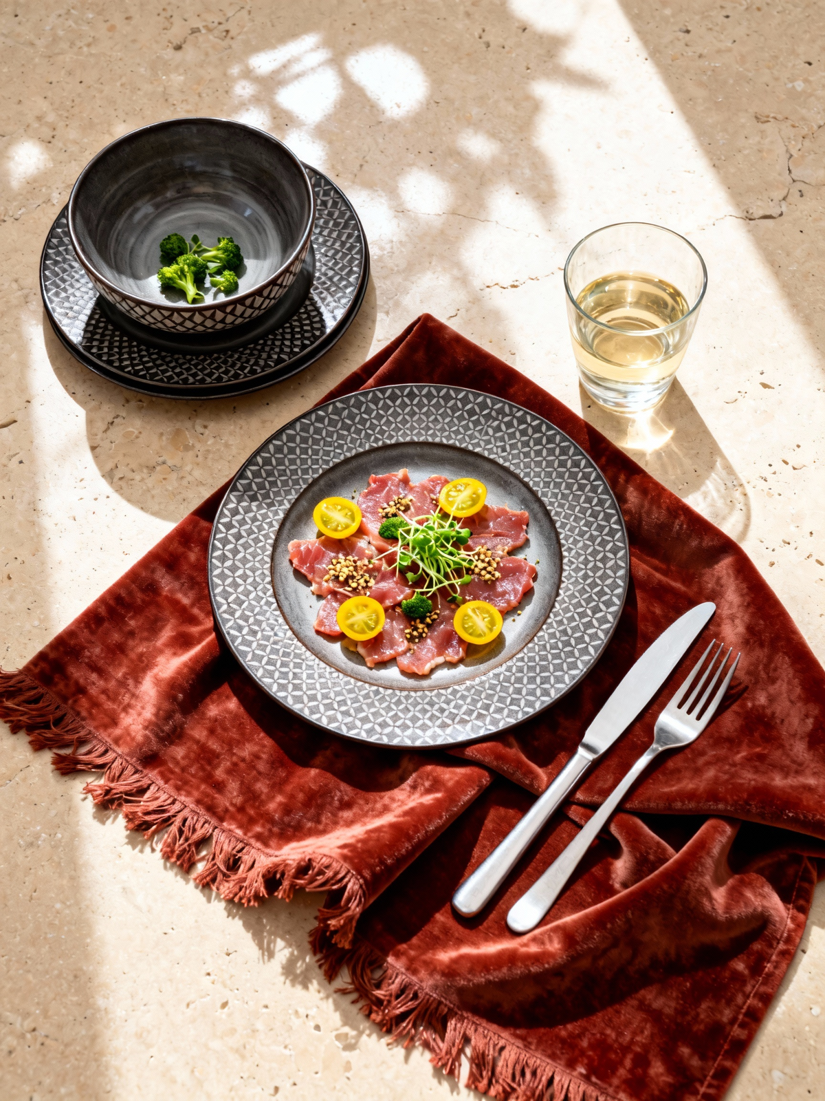 Mimola Reactive Glaze Ceramic Dinner Set